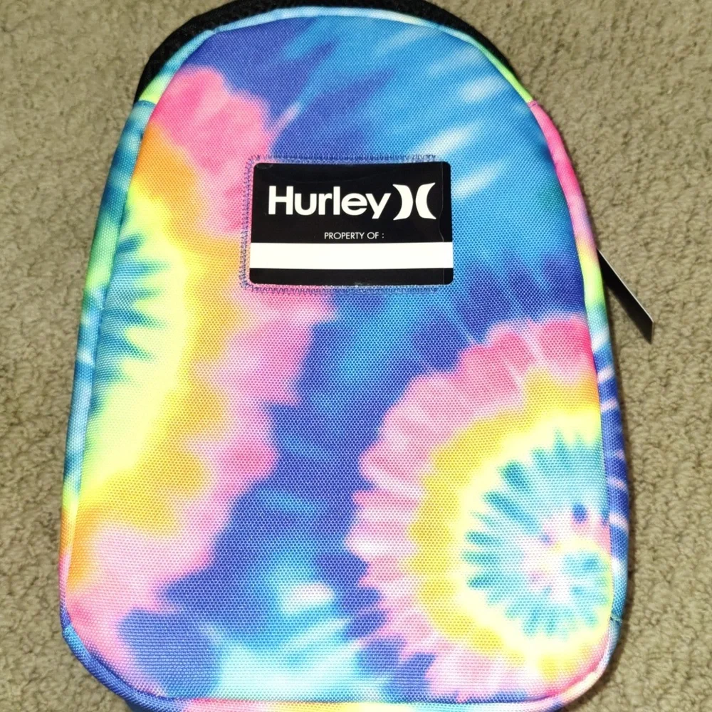 NWT Tye Dyed Hurley School Lunch Bag - Picture 2 of 3